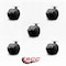 Service Caster 2'' Black Floor Safe Twin Wheel Casters with Brakes Top Plate, 5PK SCC-TP02S50-TPR-BLK-B-5 - alternate 2